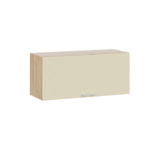 Шкаф навесной 35,8*80 c одной откидной дверью «Габриэлла», дуб крафт золотой, крем