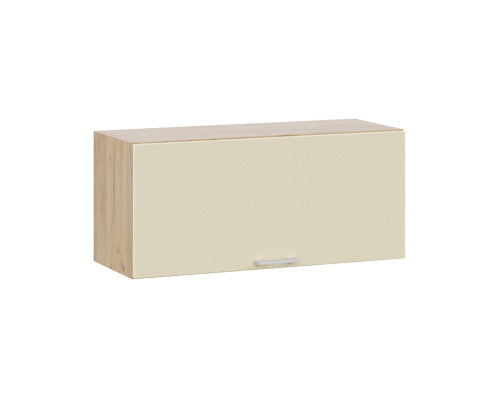 Шкаф навесной 35,8*80 c одной откидной дверью «Габриэлла», дуб крафт золотой, крем