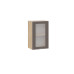 Шкаф навесной 450 c одной дверью со стеклом «Кимберли», Дуб Крафт золотой, Муссон