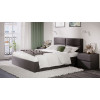 Кровать без ПМ «Глосс» 160 Тип 1 (без подъемного механизма), велюр Confetti Stone
