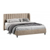 Кровать с ПМ «Шанель» 160 (с подъемным механизмом), Микровелюр Wellmart Dark Beige