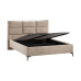 Кровать с ПМ «Делана», 160, Микровелюр Wellmart Dark Beige (с подъемным механизмом)