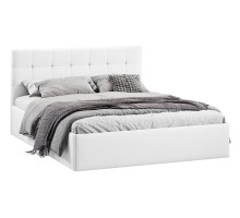 Кровать без ПМ «Джоли» 180 Тип 1 (без подъемного механизма), экокожа Polo white