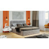 Кровать с ПМ «Тиффани» 160 тип 1 с заглушиной, микровелюр Wellmart Silver