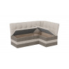 Скамья угловая «Оскар» исп. 2, микровелюр Wellmart Dark Beige, Latte