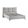 Кровать без ПМ «Делана» 160 (без подъемного механизма), Велюр Confetti Silver