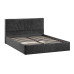 Кровать с ПМ «Пандора» 160 Тип 1 (с подъемным механизмом), Микровелюр Wellmart Graphite