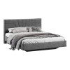 Кровать без ПМ «Пандора» 160 Тип 1 (без подъемного механизма), Велюр Brut Grey 16