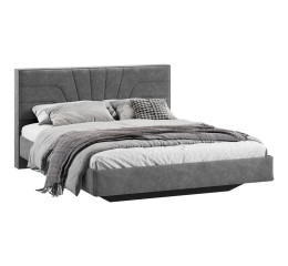 Кровать без ПМ «Пандора» 160 Тип 1 (без подъемного механизма), Велюр Brut Grey 16