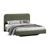 Кровать без ПМ «Тиффани» Тип 1 (без подъемного механизма), микровелюр Jercy Deep Green
