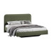Кровать без ПМ «Тиффани» Тип 1 (без подъемного механизма), микровелюр Jercy Deep Green