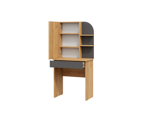 Стол туалетный «Майя», дуб крафт золотой, серый графит