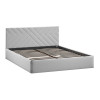 Кровать с ПМ «Кевия» Тип 1, 160 (с подъемным механизмом) с заглушиной, Велюр Confetti Silver