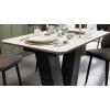 Стол раздвижной «Чинзано» Тип 1,Моод темный/стекло белое матовое