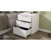 Тумба прикроватная «Порто», Белый Жемчуг, Белый софт
