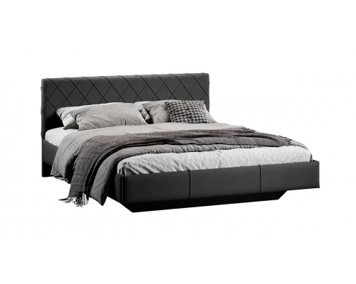 Кровать «Синди» без ПМ 160 *200 Тип 3, Велюр ultra grafite