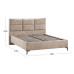 Кровать с ПМ «Делана», 160, Микровелюр Wellmart Dark Beige (с подъемным механизмом)