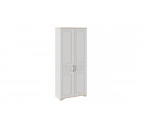 Шкаф для одежды с глухими дверями «Тоскана», белый жемчуг/гикори джексон
