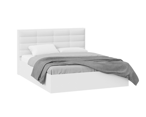 Кровать с ПМ «Агата» тип 1, 160 (с подъемным механизмом) с заглушиной, белый 