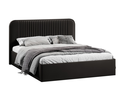 Кровать с ПМ «Тиффани» 1600 тип 1 с заглушиной, Велюр Confetti Stone
