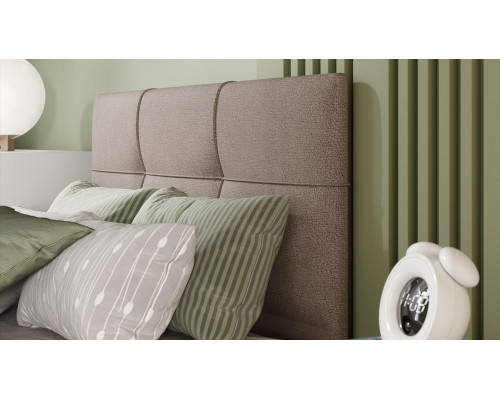 Кровать без ПМ «Элис» 80*200 Тип 1 (без подъемного механизма), Велюр ultra cashmere