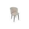 Стул «Боско», черный муар, велюр DREAM Beige (бежевый)