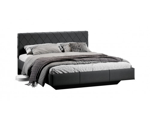 Кровать «Синди» без ПМ 160 *200 Тип 3, Велюр ultra grafite