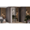 Шкаф-купе 1182 с 2 зеркальными дверями «Оскар», Ручка черная, Кашемир