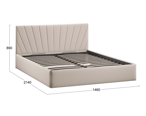 Кровать с ПМ «Эвори» Тип 1 (с подъемным механизмом) с заглушиной