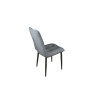 Стул «Фредо», Черный муар, Микровелюр BRENDY Grey