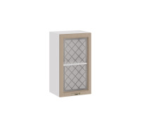 Шкаф навесной c одной дверью со стеклом «Бьянка»