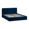 Кровать с ПМ «Шелли» Тип 1, 160 (с подъемным механизмом) с заглушиной, Велюр Confetti Blue