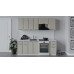 Кухонный гарнитур «Белладжио» длиной 220 см,белый, софт панакота