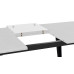 Стол обеденный «Равенна» Тип 1,Черный муар, Белый бетон
