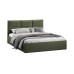 Кровать с ПМ «Стелла» тип 1,1600 с заглушиной, микровелюр Jercy Deep Green