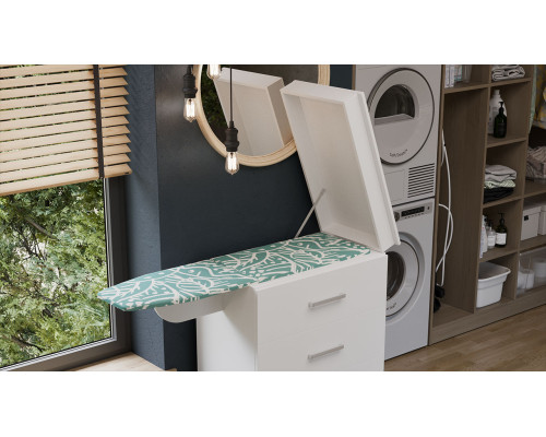 Комод со встроенной гладильной доской, Белый Ясень Комод со встроенной гладильной доской, Белый Ясень