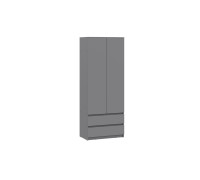 Шкаф двухстворчатый с ящиками Исп.2 «Денвер», Графит Серый