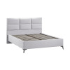 Кровать без ПМ «Делана» 160 (без подъемного механизма), Микровелюр Jercy Silver