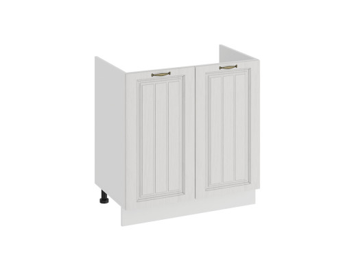 Шкаф напольный с двумя дверями (под накладную мойку) «Лина»,Белый/Белый