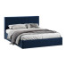 Кровать с ПМ «Пандора» 160 Тип 1 (с подъемным механизмом), Микровелюр Wellmart Blue
