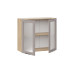 Шкаф навесной 800 c двумя дверями со стеклом «Белладжио», Дуб Крафт золотой, Софт капучино