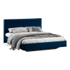 Кровать без ПМ «Пандора» 160 Тип 1 (без подъемного механизма), Велюр Confetti Blue