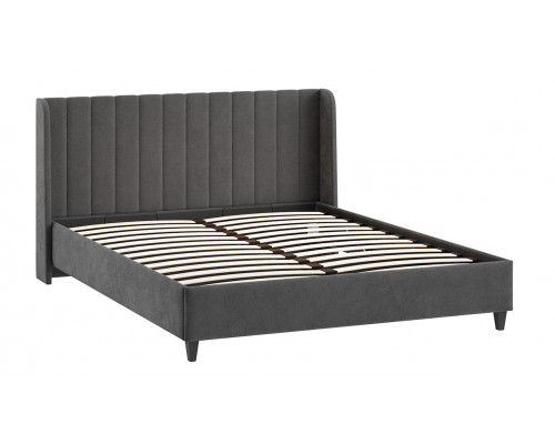 Кровать с ПМ «Шанель» 160 (с подъемным механизмом), Микрошенилл Relax Graphite