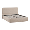 Кровать с ПМ «Тиффани» 160 тип 1 (с подъемным механизмом), микровелюр Jercy Cream