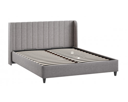 Кровать с ПМ «Шанель» 160 (с подъемным механизмом), Микрошенилл Relax Mocco