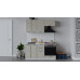 Кухонный гарнитур «Белладжио» длиной 160 см со шкафом НБ, белый,софт панакота