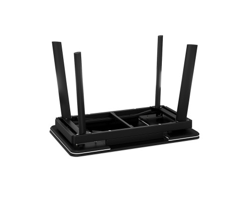 Стол обеденный «Джойс» Тип 1, черный муар, керамика матовая белый мрамор