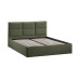 Кровать с ПМ «Стелла» тип 1,1600 (с подъемным механизмом), Микровелюр Jercy Deep Green
