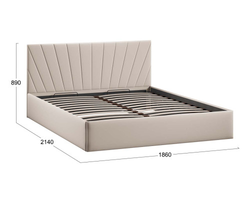 Кровать с ПМ «Эвори» Тип 1 (с подъемным механизмом) с заглушиной