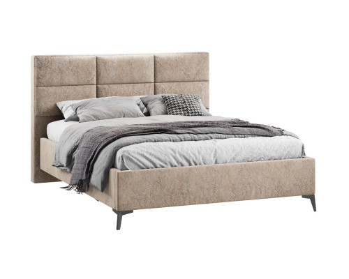 Кровать с ПМ «Делана», 160, Микровелюр Wellmart Dark Beige (с подъемным механизмом) Кровать с ПМ «Делана», 160, Микровелюр Wellmart Dark Beige (с подъемным механизмом)